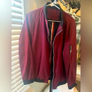 Maroon Zip Jacket - Size Large
